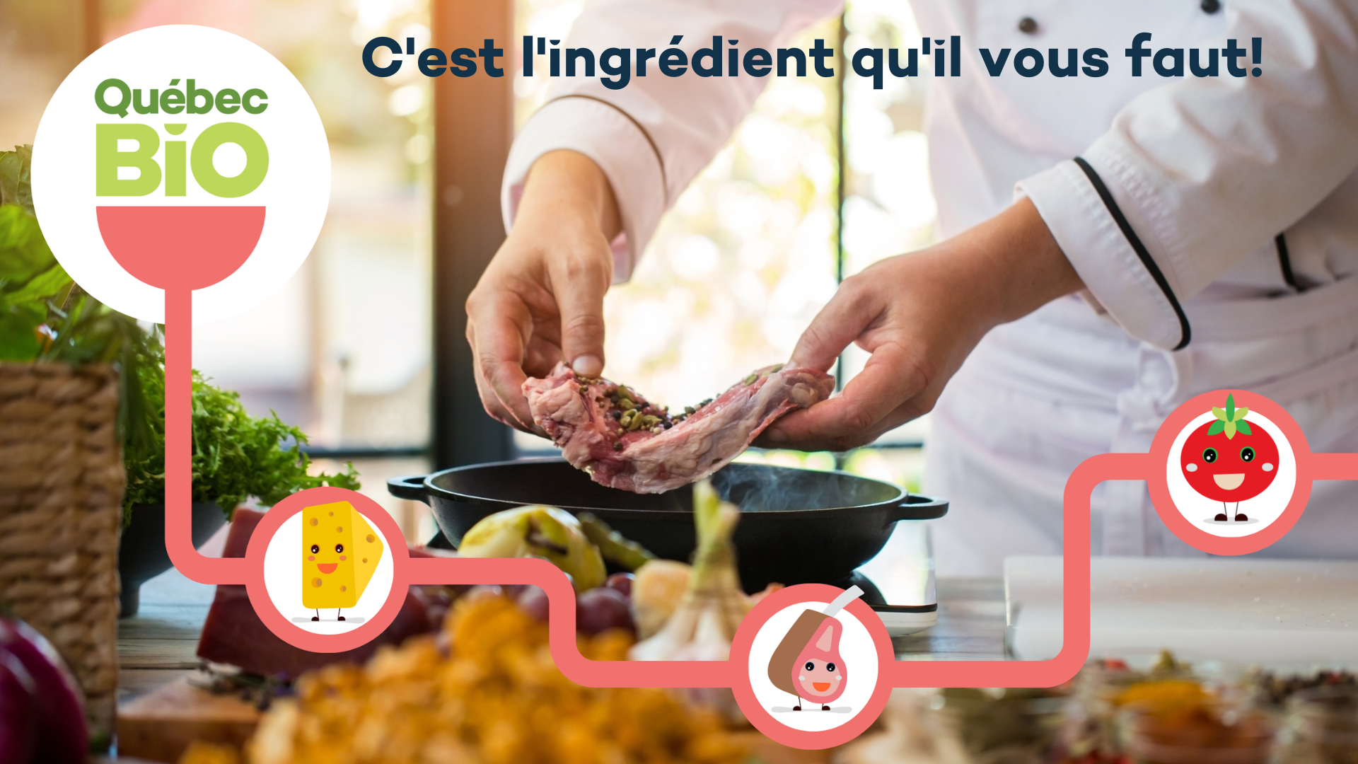 <span style="color: #ff0000;">Laissez-vous charmer par les saveurs du bio d’ici!</span>